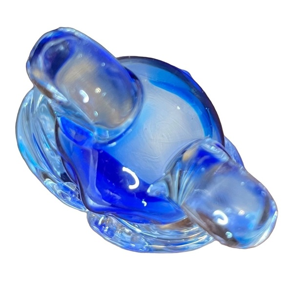 Art Glass Paperweight Collectible Hand Blown Blue Koala Bear - Picture 5 of 9